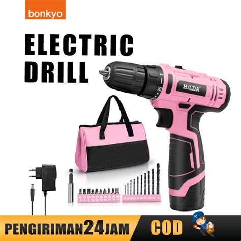 Bonkyo B Mesin Bor Cordless Bor Baterai Bor Listrik Beton Besi Kayu