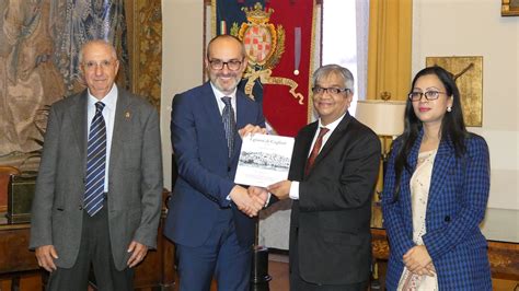 Il Sindaco Truzzu Riceve Lambasciatore Del Bangladesh In Italia Md