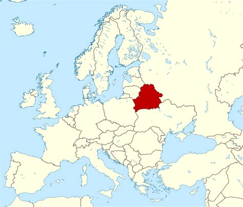 Large location map of Belarus in Europe. Where is located Belarus on the map? | Vidiani.com ...