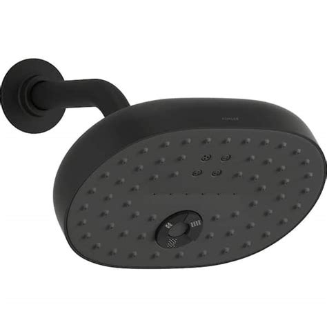 Kohler Statement 3 Spray Patterns With 175 Gpm 8 In Wall Mount Fixed Shower Head In Matte