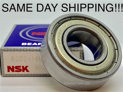 NSK JAPAN 6202 16 ZZ Deep Groove Ball Bearing Metal Shielded 16mm ID