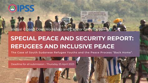 Virtual Closed Door Workshop And Call For Contribution “special Peace