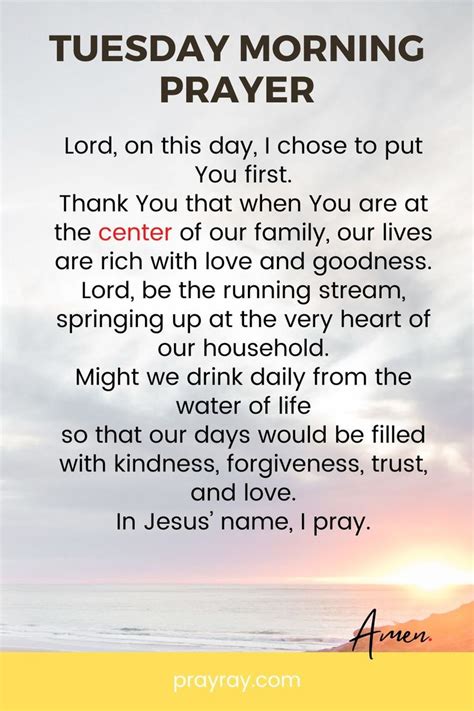 A Poem With The Words Today Morning Prayer