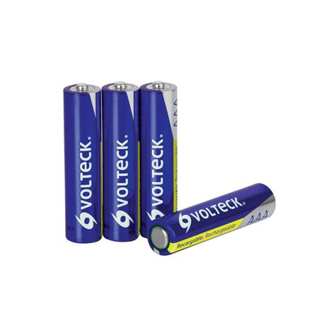 Blíster Con 4 Pilas Aaa Recargables Uso General 600 Mah