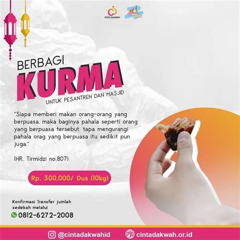 Majelis Tausiyah Cinta Di Instagram Yuk Berbagi Kurma Untuk