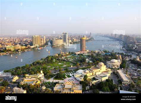 view   nile river  cairo egypt stock photo alamy