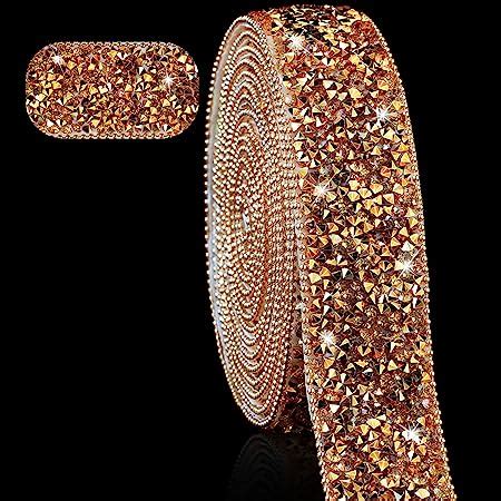 Amazon 3 Yards Resin Rhinestone Ribbons Self Adhesive Diamond