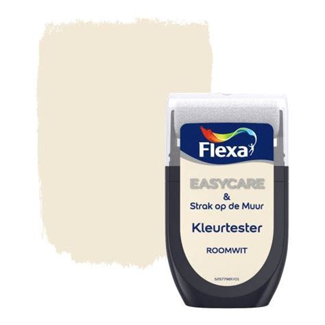 Flexa Easycare Strak Op De Muur Mat Tester Roomwit Ml