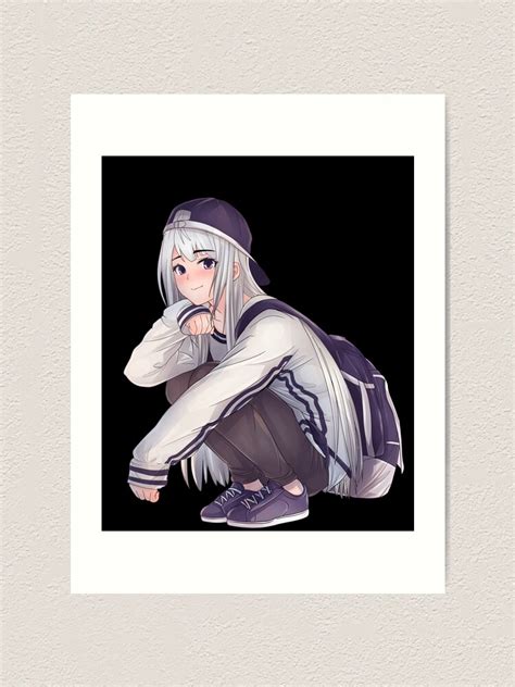 Aesthetic Hiphop Style Otaku Weeb Waifu Anime Art Print By Shopthestyle Redbubble