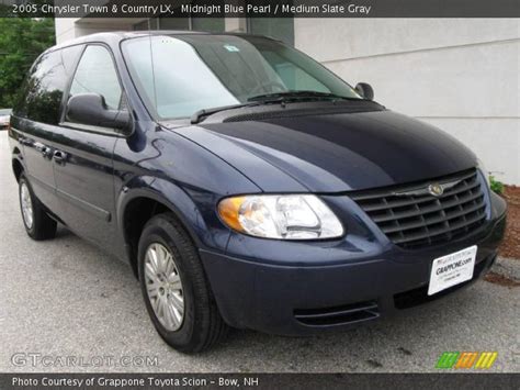 Midnight Blue Pearl 2005 Chrysler Town And Country Lx Medium Slate