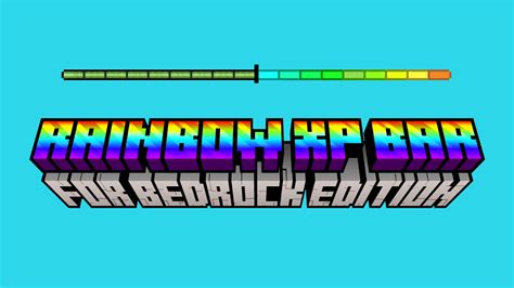 Rainbow Xp Bar For Bedrock Edition Minecraft Bedrock Texture Packs