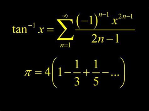 Power Series For Inverse Tangent With Maclaurin Formula Vs Computer