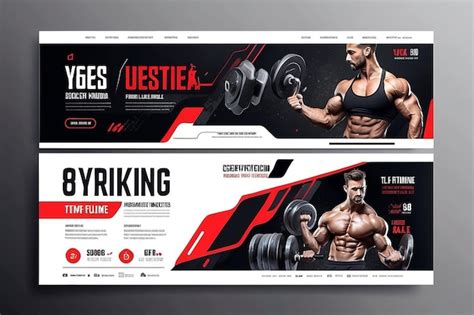 Gym Fitness Social Media Timeline P Gina De Portada Template Dise O