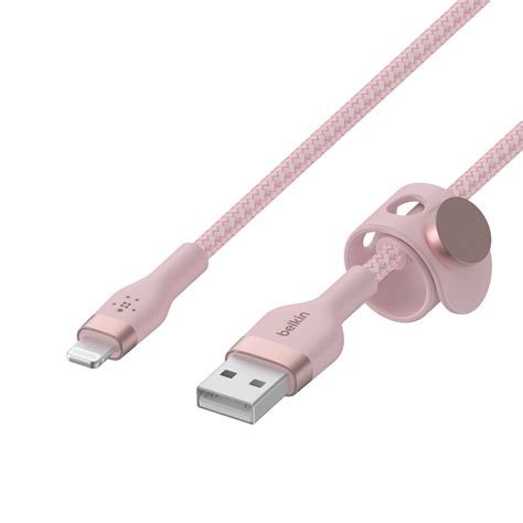 Belkin Boost Charge Pro Flex Silicone Braided USB A To Lightning Cable