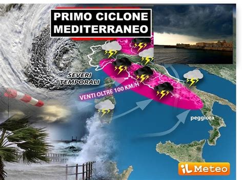 Meteo il primo CICLONE MEDITERRANEO del 2024 può già inaugurare la