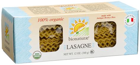 Buy Bionaturae Lasagna Pasta Noodles Durum Semolina Pasta Kosher