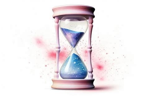 Galaxy Celestial Hourglass White Background Free Photo Illustration