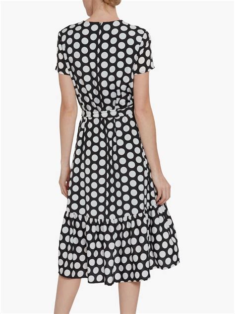 Gina Bacconi Tanna Spot Dress Black Gina Bacconi Tanna Spotted Dress