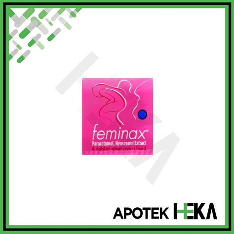 Jual Feminax Tablet Obat Nyeri Haid Datang Bulan Strip Isi 4