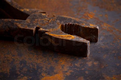 Old Rusty Tools Stock Image Colourbox