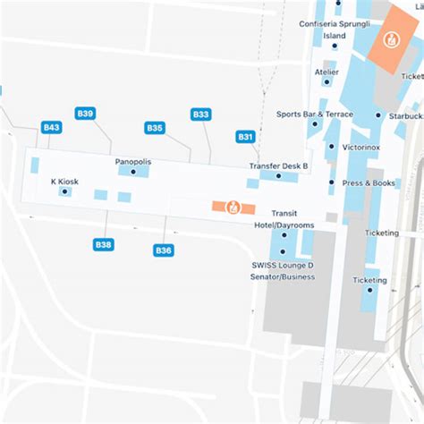 Zurich Airport Map | ZRH Terminal Guide