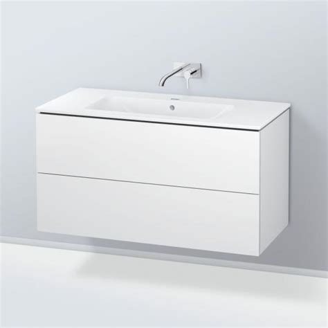 Duravit Me By Starck Vasque Avec Meuble Bas Tiroirs Blanc Mat