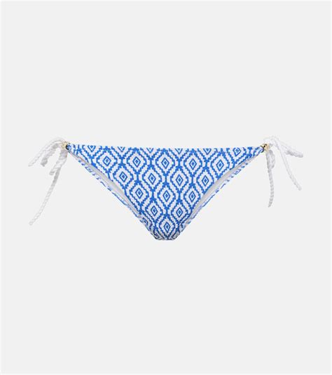 Sardinia Printed Bikini Bottom In Blue Heidi Klein Mytheresa