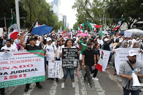 La Jornada Refuerzan Funcionarios Del PJF Los Plantones En El Senado