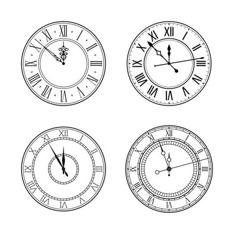 6000 Antique Clock Face Stock Illustrations Royalty Free Vector