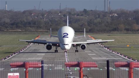 Airbus Beluga Crosswind Landing And Takeoff Youtube