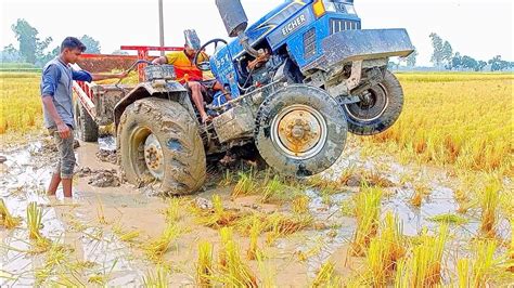 Mahindra Di Turbo Stuck In Mud Tractor Stuck In Mud Video