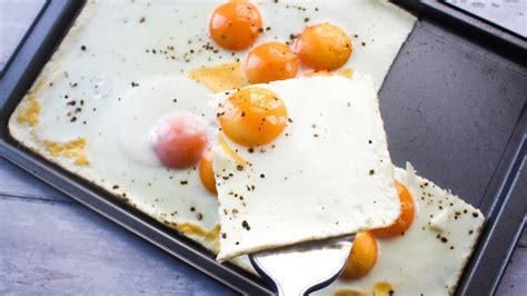 Sheet Pan Fried Egg Recipe