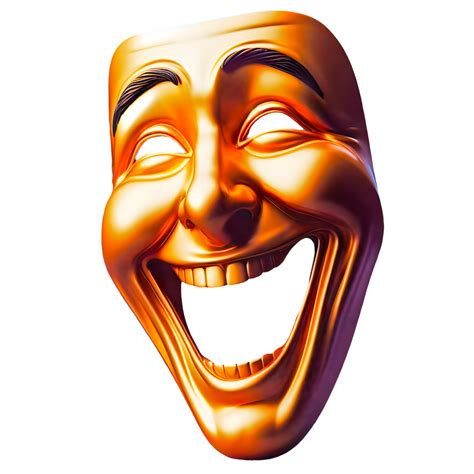 Ai Generated Comedy Theatre Mask Isolated On Transparent Background