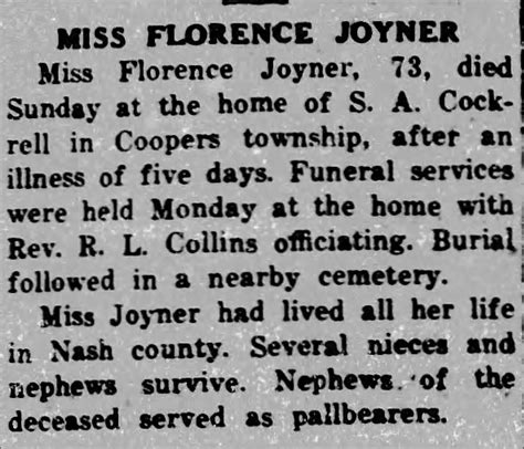 Annie Florence Joyner 1868 1940 Homenaje De Find A Grave