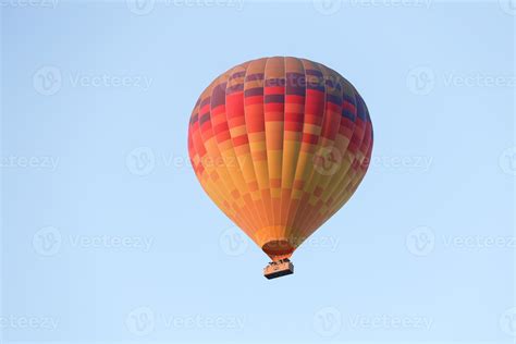 Hot Air Balloon Over Goreme Town 10293830 Stock Photo at Vecteezy