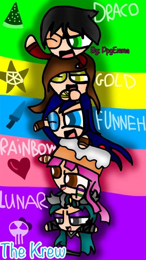 Itsfunneh And The Krew Ii Cute Youtubers Fan Art Drawing Its Funneh