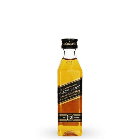 WHISKY JOHNNIE WALKER BLACK LABEL MINIATURA 50ML preço Comprar WHISKY