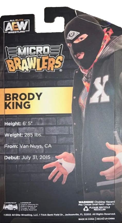 Pro Wrestling Tees Micro Brawlers Figures 2020 2023 Brody King