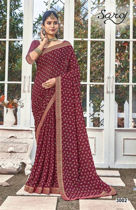 Madhubani Vol 3 By Saroj Chiffon Sarees Catalog The Ethnic World