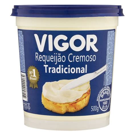 Requeijão Vigor 500g Cremoso Tradicional Pote Shimodinha Supermercado