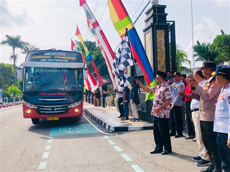 Pj Bupati Magetan Berangkatkan Pemudik Balik Rantau Ke Jakarta