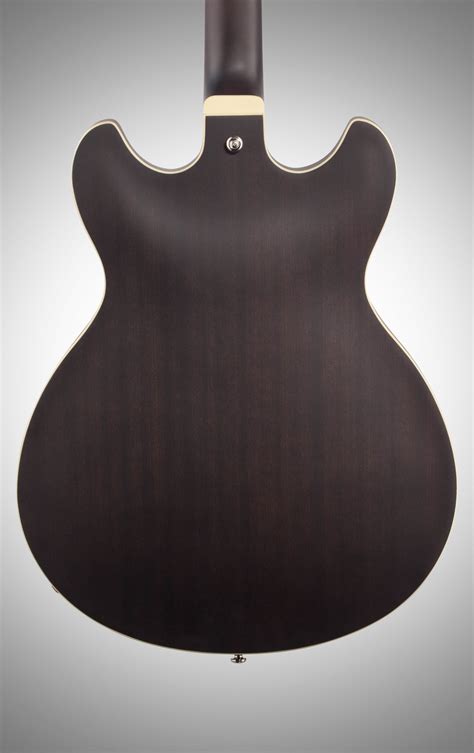 ibanez  artcore semi hollowbody electric guitar flat transparent black