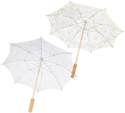 Amazon Gadpiparty Pcs Lace Parasol Umbrella Vintage Wedding