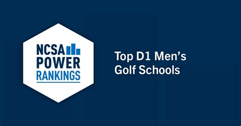 Best Division 1 Men’s Golf Colleges | NCSA Power Rankings 2022