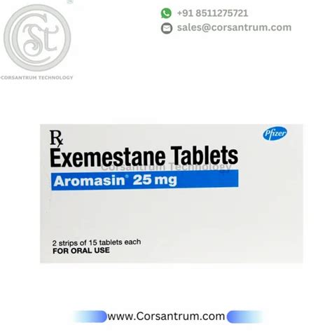 Aromasin 25 Mg Tablets Exemestane Tablet At Rs 5875box Exemestane