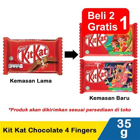 Jual DELFI TAKE IT COKELAT KIT KAT 4 FINGERS BUY2 GET1 3X35GR