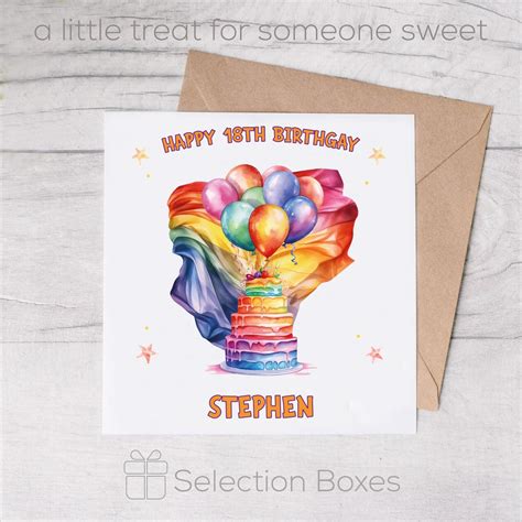 Personalised Birthday Card Gay Pride LGBTQIA For Him Her Etsy