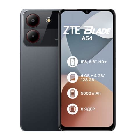 ZTE Blade A54 Smartphone Dark Gray Nocshop