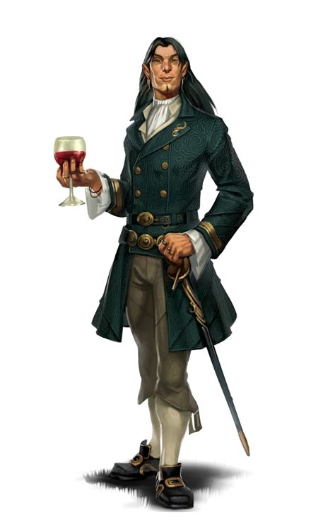 Male Half Elf Aristocrat Noble Pathfinder Pfrpg Dnd Dandd 35 5e 5th Ed