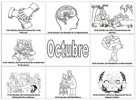 Dibujos De Efem Rides De Octubre Para Colorear Para Colorear Pintar E